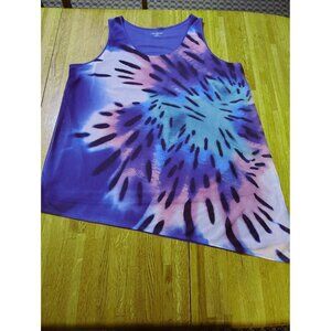 Lane Bryant sleeveless sheer lined top animal print women size 22/24 plus size p